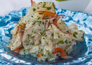 Costa Rica Ceviche ; Coastal Food and Recipes ; Marinalife