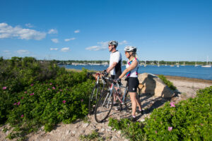 Bikers at Padanaram Harbor from the Massachusetts Office of Travel and Tourism | Padanaram | Marinalife