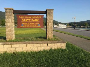 Lake George Battlefield State Park sign - this or that - marinalife