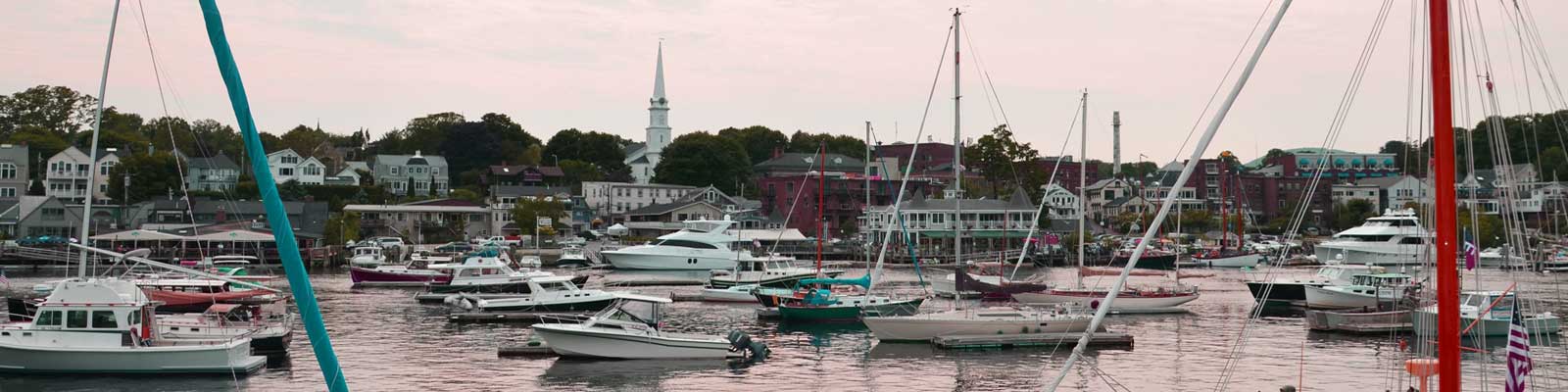 NEVER ARE THE BREEZES so sweet in Camden Harbor as in June, when rosa rugosa bloom on the edges of the public lawns that slope gently to the ocean.